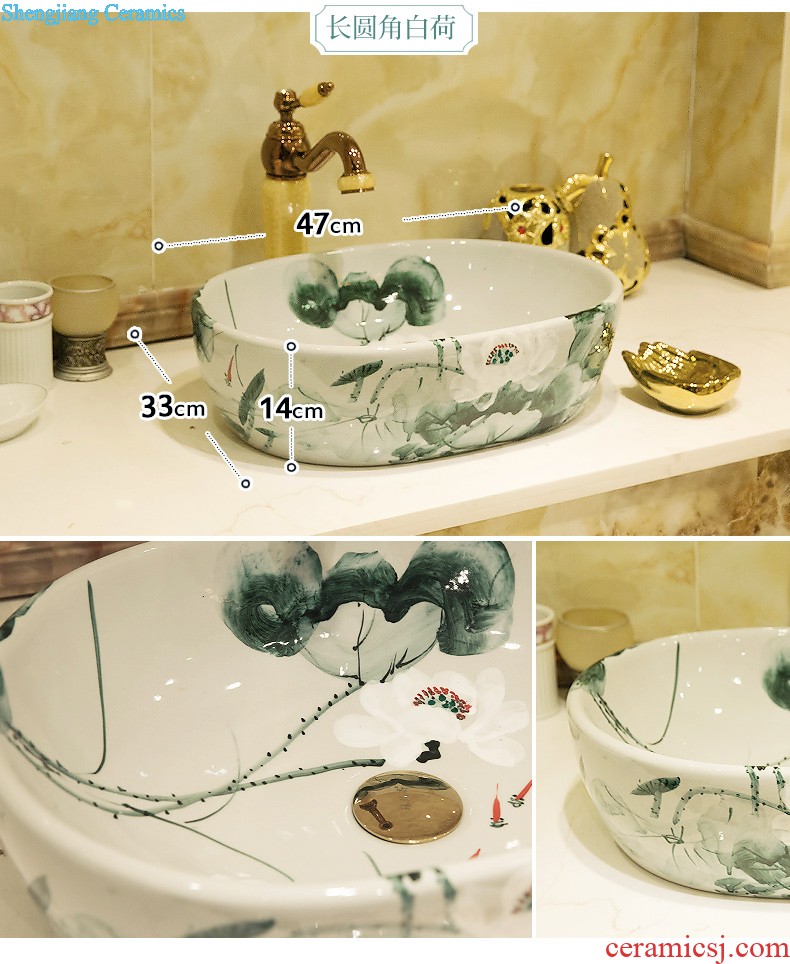 The stage basin circular wash basin art basin bathroom sinks the basin that wash a face on the sink of household ceramics