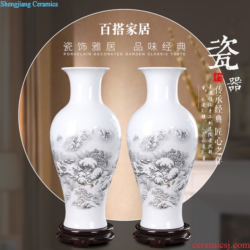 Jingdezhen ceramic vases, furnishing articles Home sitting room adornment flower arranging wine ark adornment handicraft furnishing articles room