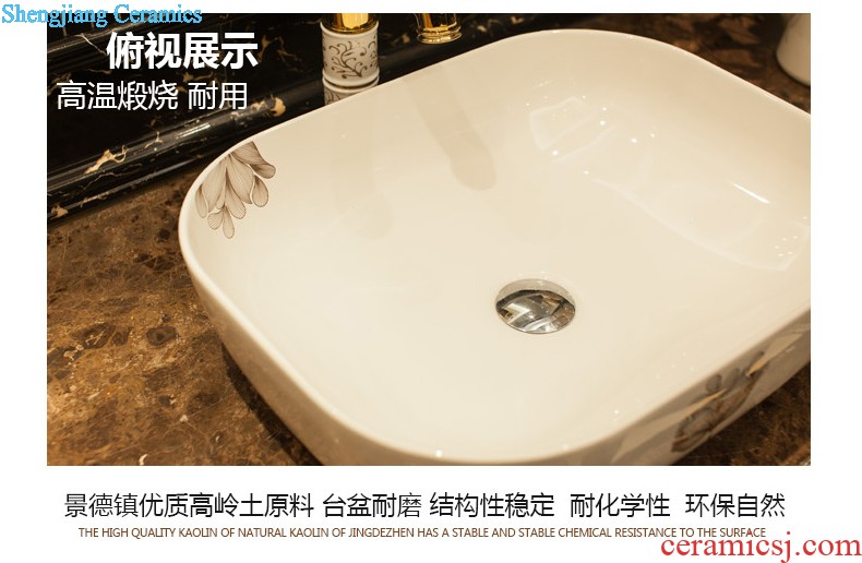 Koh larn, qi column basin bathroom balcony one floor pillar lavabo ceramic vertical washing a face basin