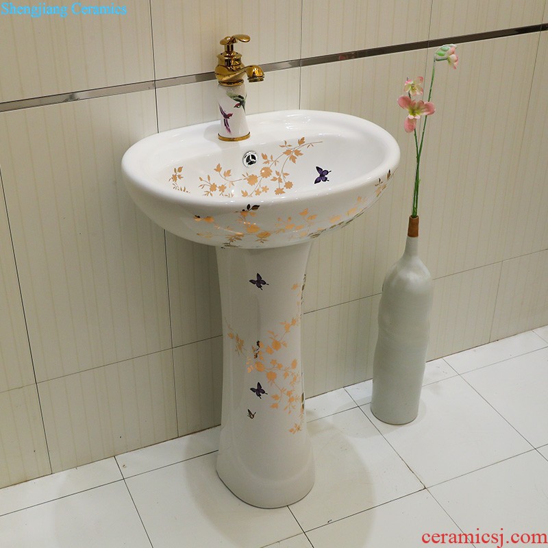 Lavabo ceramic column toilet bowl washing pool balcony sink lavatory toilet pillar landing