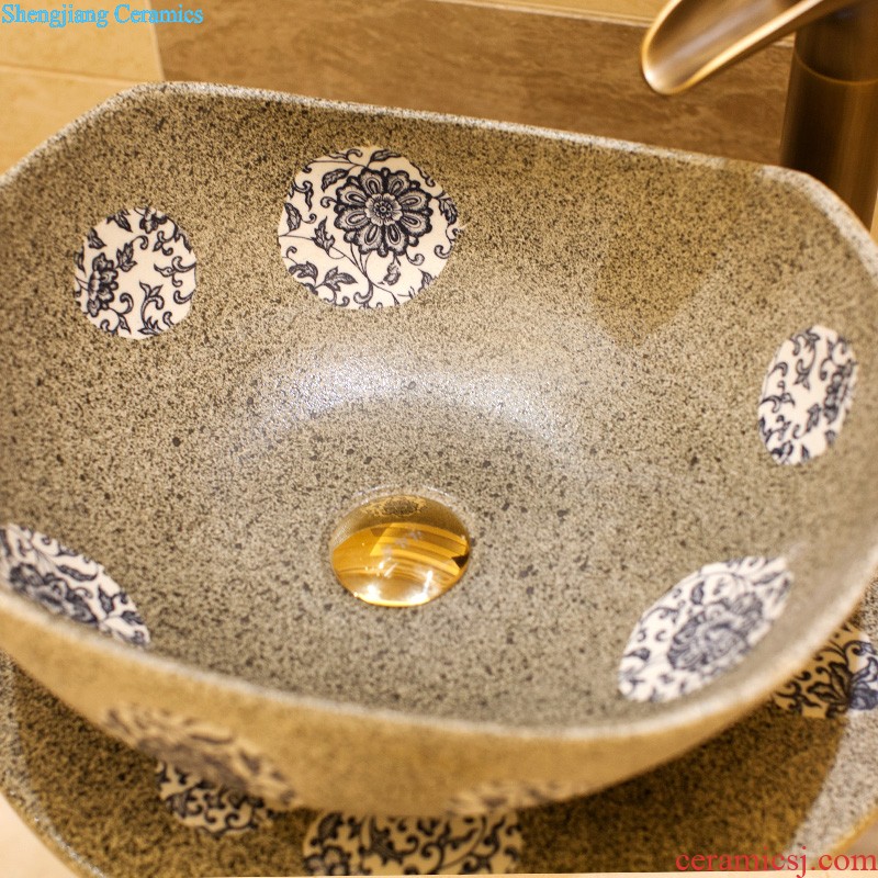 Koh larn, qi stage basin sink lavatory ceramic european-style bathroom art basin of underwater world of the basin that wash a face