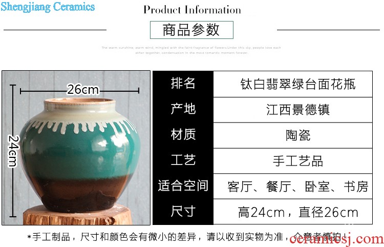 Contemporary and contracted American lucky bamboo vases, flower receptacle household act the role ofing is tasted decorate furnishing articles flowers, jingdezhen ceramic vase