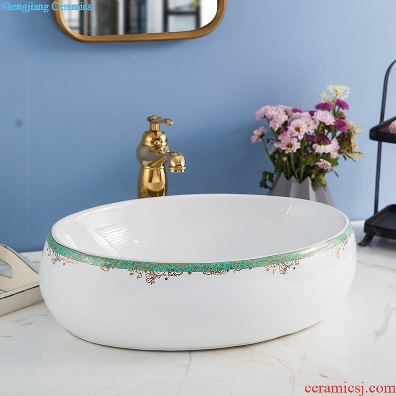 Koh larn, qi column basin sink lavatory pillar type ceramic floor yuanyang LZ1148 sink play