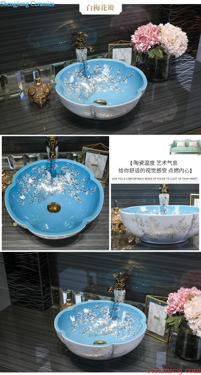 M beauty increase stage basin ceramic toilet lavabo that defend bath lavatory basin art wing texture