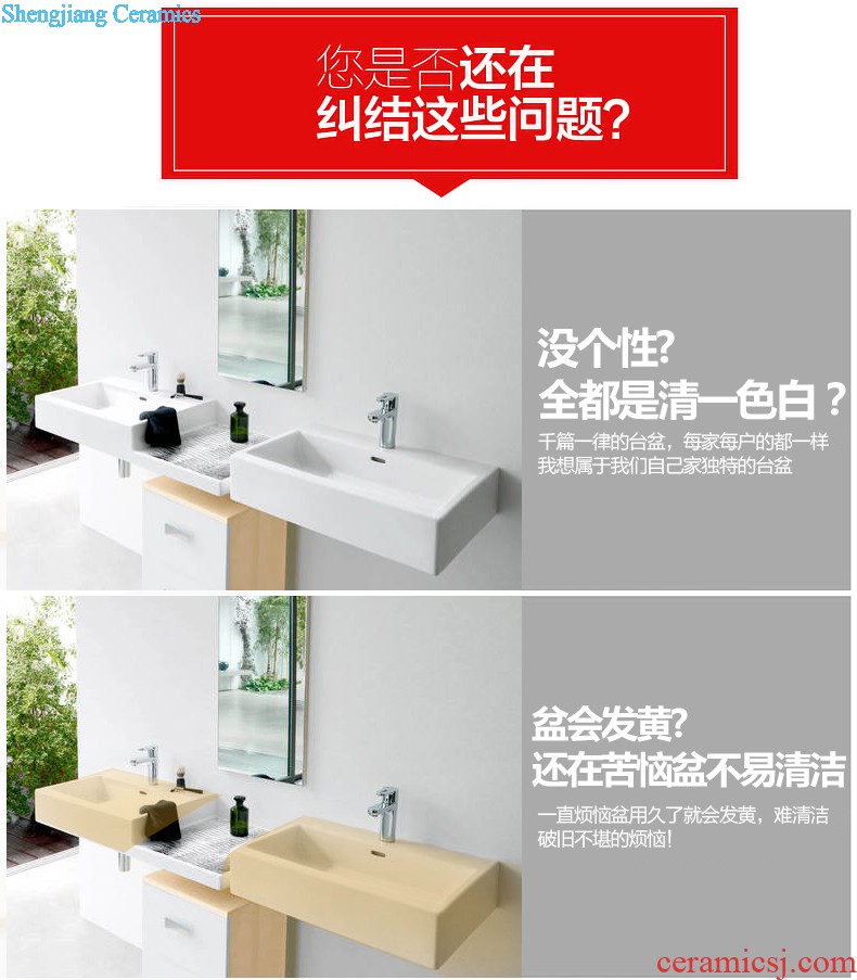 Koh larn, qi Jingdezhen ceramic toilet stage basin sink basin art basin sinks Waist drum flowers