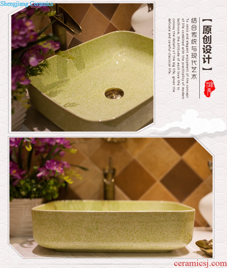 M beautiful stage basin ceramic toilet lavabo that defend bath lavatory art flower small pure and fresh and hand-painted windmill