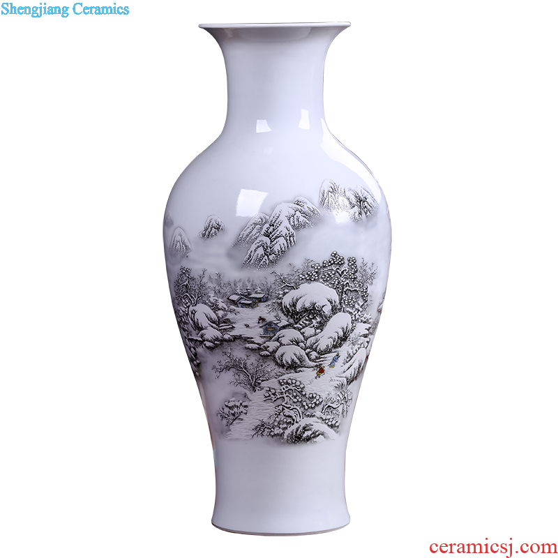 Jingdezhen ceramic vases, furnishing articles Home sitting room adornment flower arranging wine ark adornment handicraft furnishing articles room