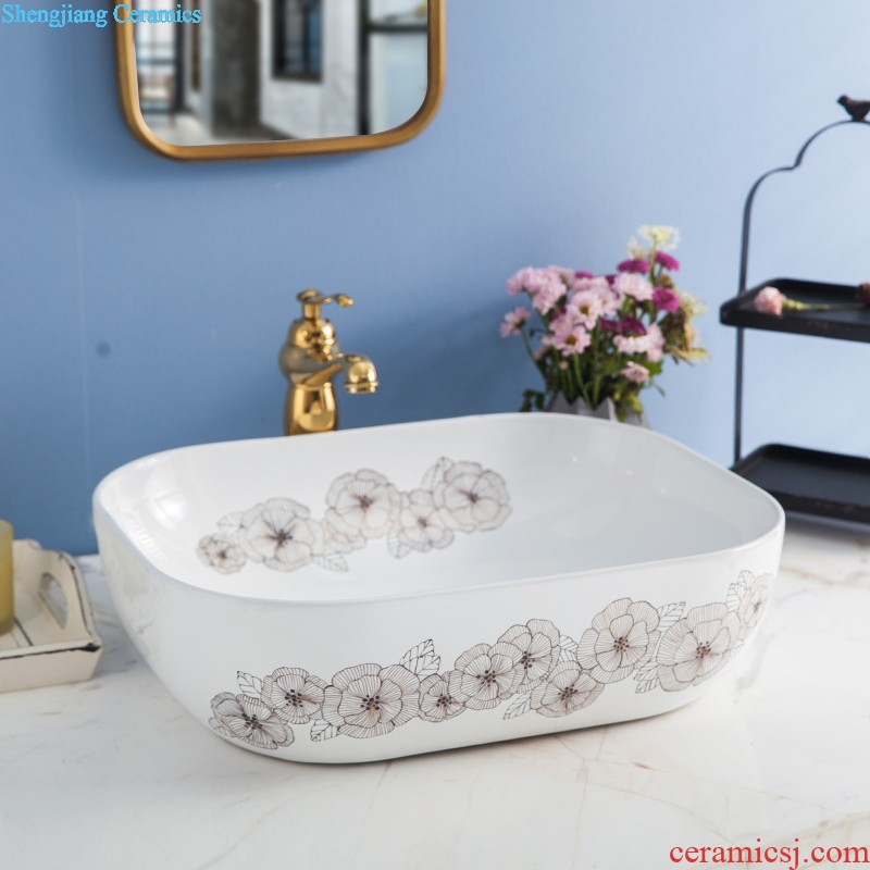 The stage basin sink lavatory ceramic european-style bathroom art basin of the basin that wash a face