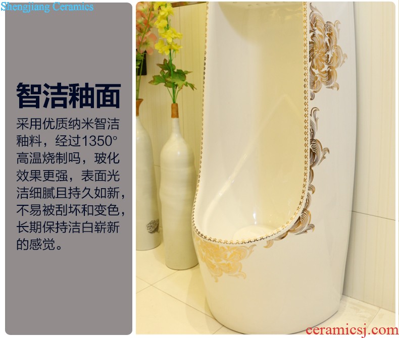 Koh larn, qi ceramic art basin mop mop pool ChiFangYuan one-piece mop pool diameter 40 cm white swan