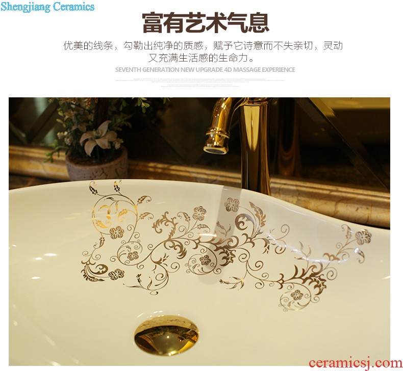 Koh larn, qi Jingdezhen ceramic toilet stage basin sink basin art basin sinks Pear flower haitang