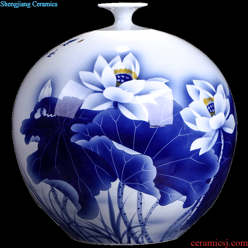 Contracted creative furnishing articles sitting room Flower vase european-style decoration Vase jingdezhen ceramics home decoration