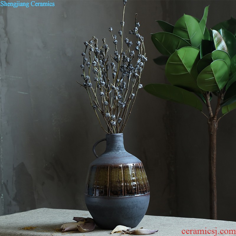 Jingdezhen ceramic vase furnishing articles sitting room porch hand-painted vases contracted household adornment style floor vase