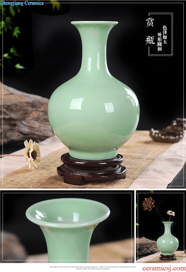 Ikea wine cabinet decoration vase furnishing articles jingdezhen sitting room of contemporary and contracted flower arranging lily creative decoration ceramics