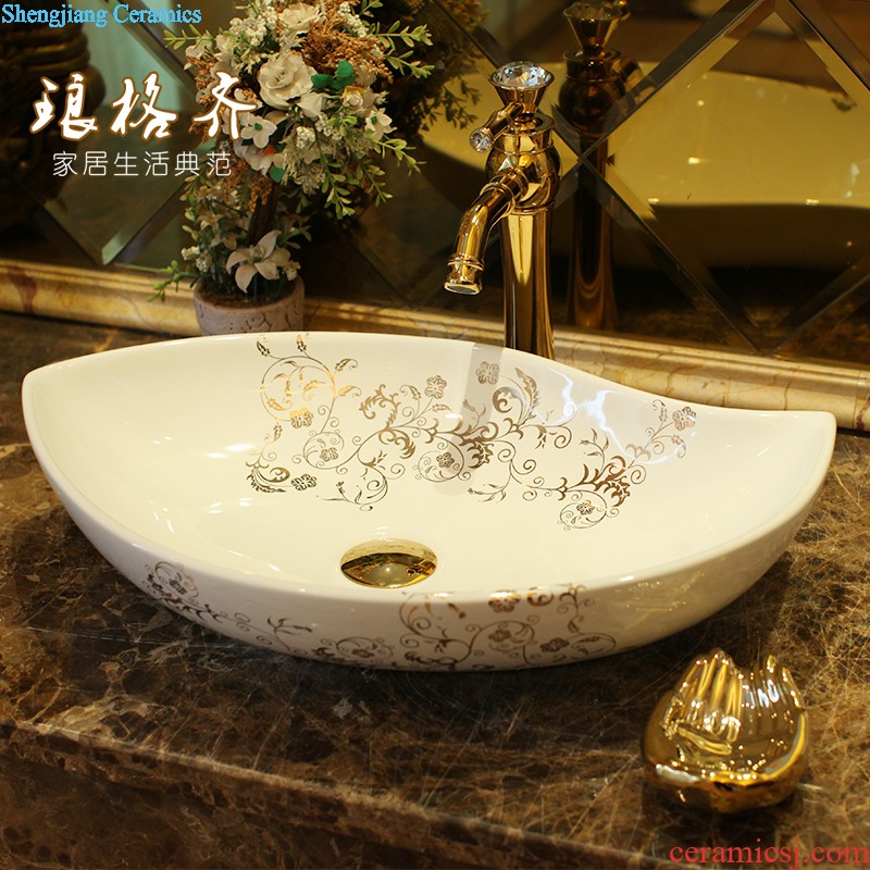 Koh larn, qi Jingdezhen ceramic toilet stage basin sink basin art basin sinks Pear flower haitang