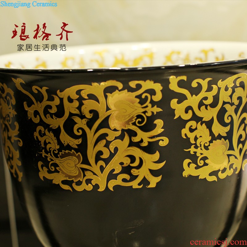 Koh larn square ceramic sinks in American, European art stage basin basin bathroom basin on the sink