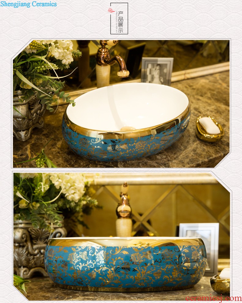 The stage basin of jingdezhen ceramic lavabo that defend bath lavatory basin art basin