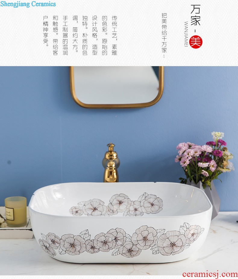 The stage basin sink lavatory ceramic european-style bathroom art basin of the basin that wash a face