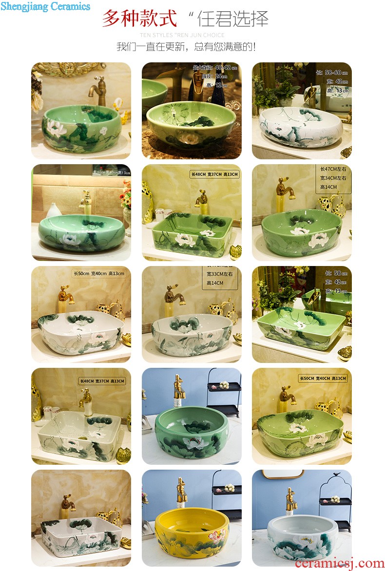 The stage basin circular wash basin art basin bathroom sinks the basin that wash a face on the sink of household ceramics