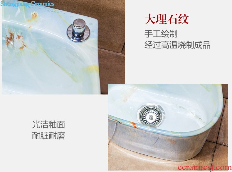 Koh larn, qi stage basin square square the lavabo Mosaic bathroom art basin basin ceramic lavatory basin