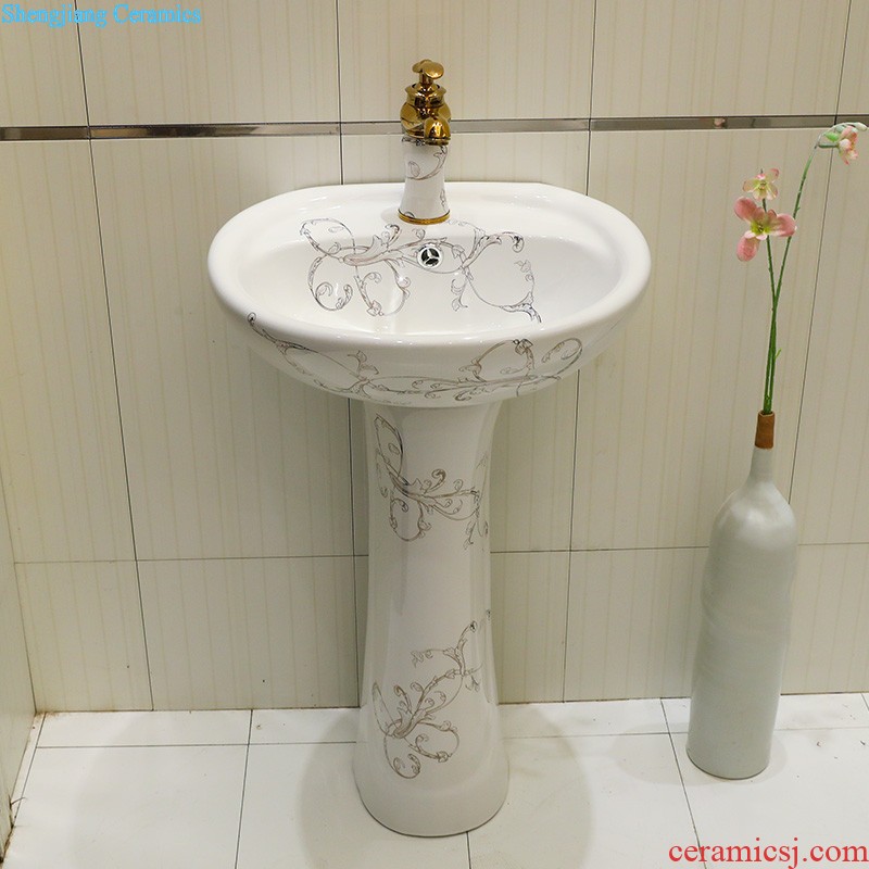 Ceramic balcony pool to wash the mop pool mop basin slot mop pool toilet small household floor mop pool