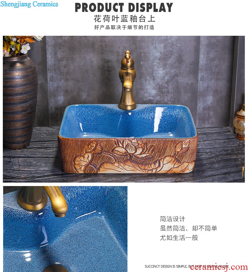 New Chinese style ceramic wash mop pool mop pool large balcony palmer pool mop pool mop basin bathroom home