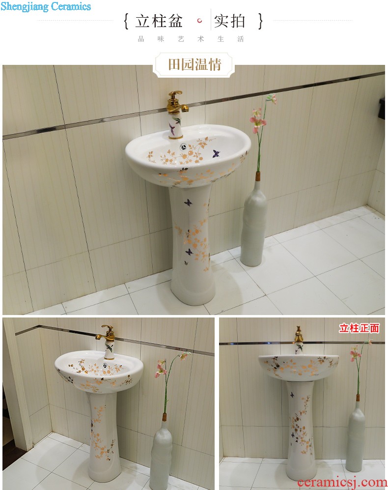 Lavabo ceramic column toilet bowl washing pool balcony sink lavatory toilet pillar landing