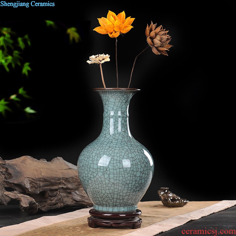 Jingdezhen ceramics furnishing articles big vase household living room decorative bottle arranging flowers Hand blue and white porcelain vase furnishing articles