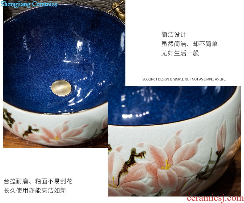 Koh larn, qi stage basin sink lavatory ceramic european-style bathroom art basin of the basin that wash a face