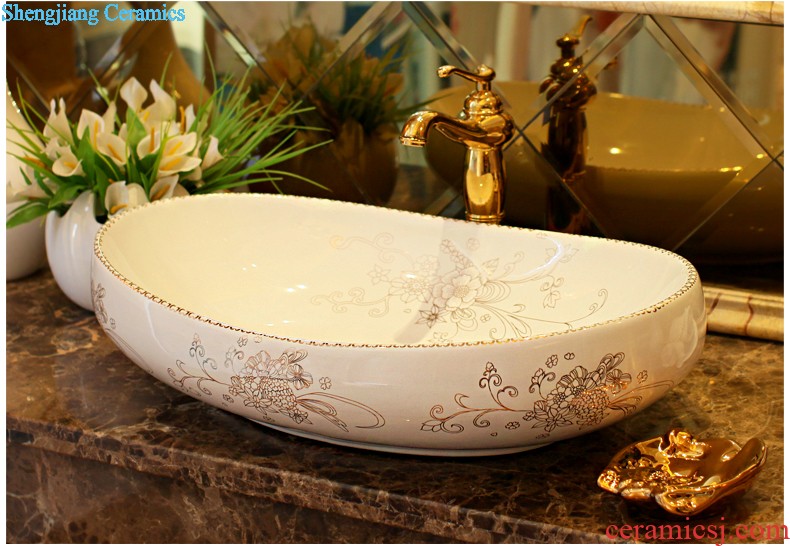 Koh larn, qi ceramic art basin mop mop pool ChiFangYuan one-piece mop pool size 35 cm style