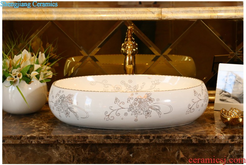 Koh larn, qi ceramic art basin mop mop pool ChiFangYuan one-piece mop pool size 35 cm style