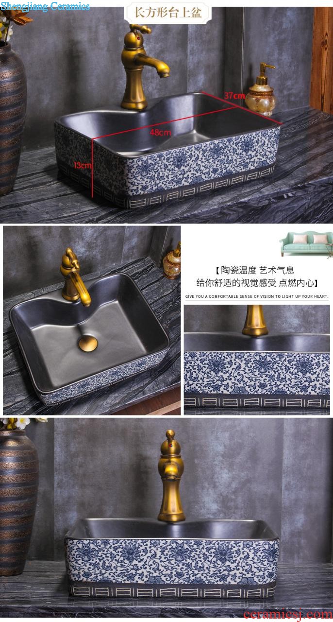 Ceramic balcony wash basin trough large mop mop pool mop pool toilet small household floor mop pool