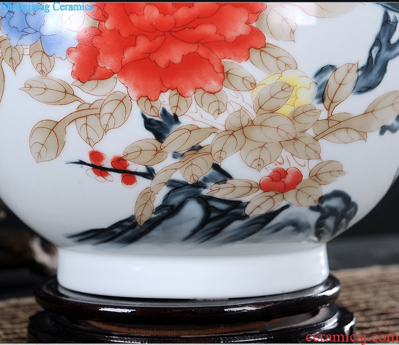 Jingdezhen ceramics hand-painted floret bottle water raise lucky bamboo flower arrangement of blue and white porcelain decorative furnishing articles creative arts and crafts