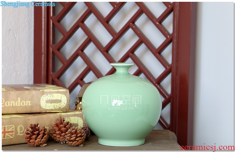 Jingdezhen ceramics household receive storage tank handmade silver Atlantic elegance general tank