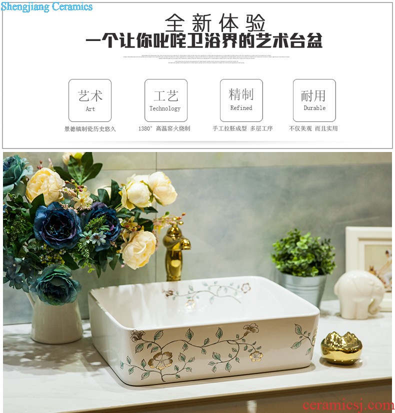 Koh larn, qi ceramic art basin balcony mop mop pool ChiFangYuan mop pool diameter 40 cm jump cut stone yellow