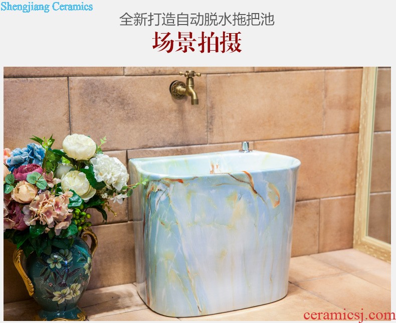 Koh larn, qi stage basin square square the lavabo Mosaic bathroom art basin basin ceramic lavatory basin