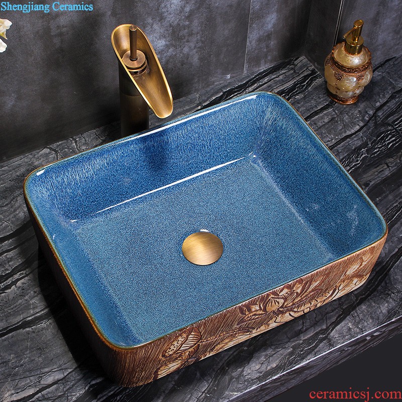 New Chinese style ceramic wash mop pool mop pool large balcony palmer pool mop pool mop basin bathroom home