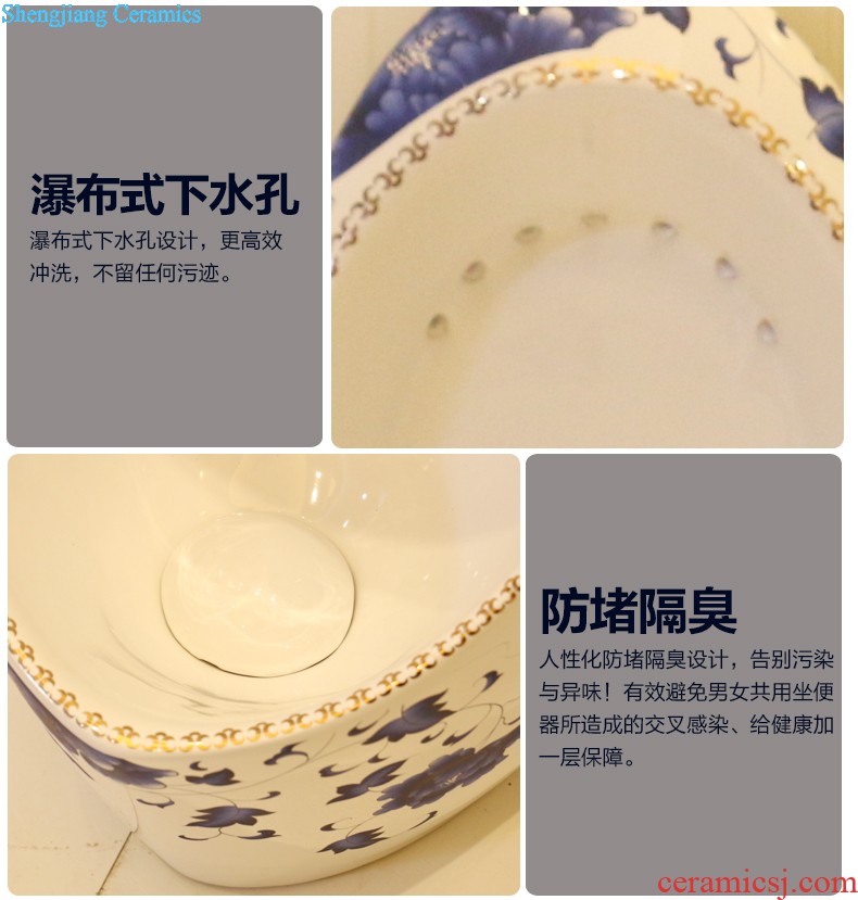 Koh larn, qi stage basin sink lavatory ceramic european-style bathroom art potted flower of the basin that wash a face