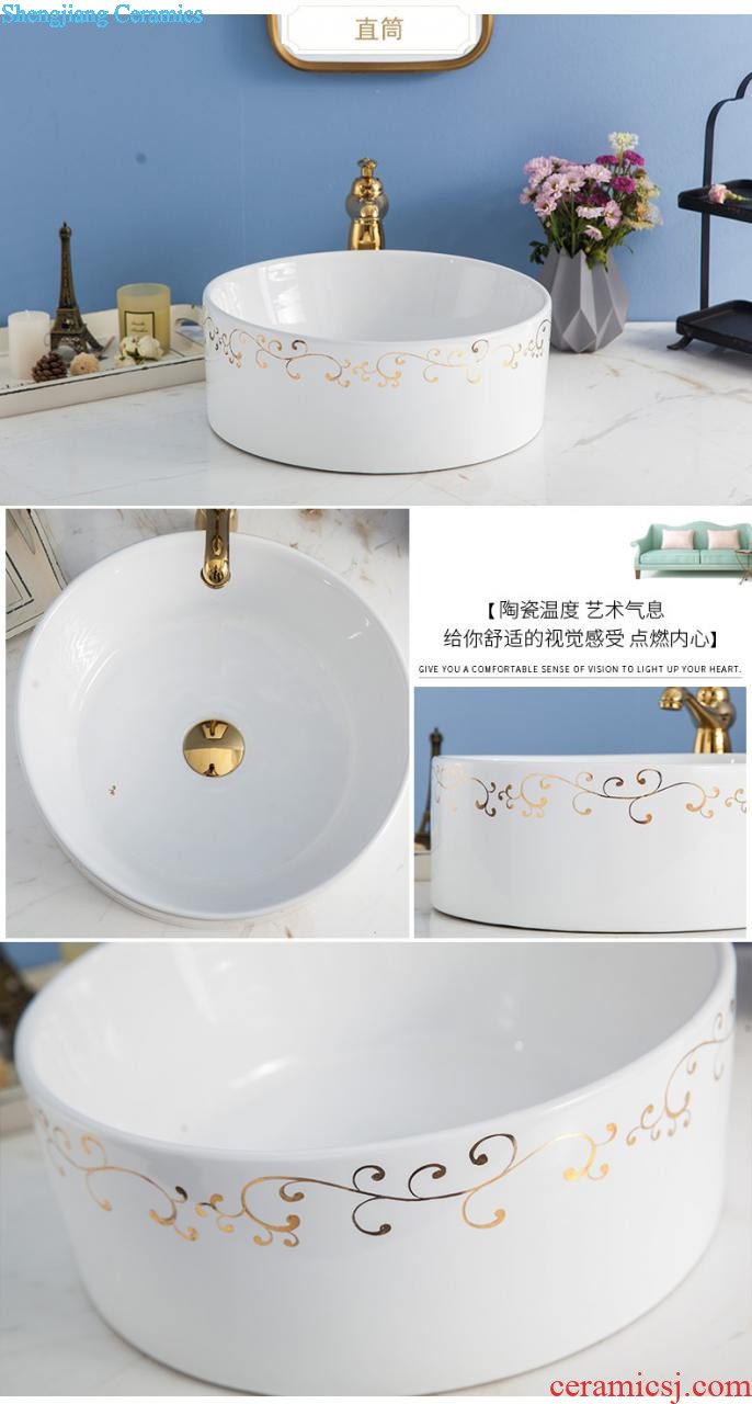 The stage basin sink lavatory ceramic european-style bathroom art basin of the basin that wash a face