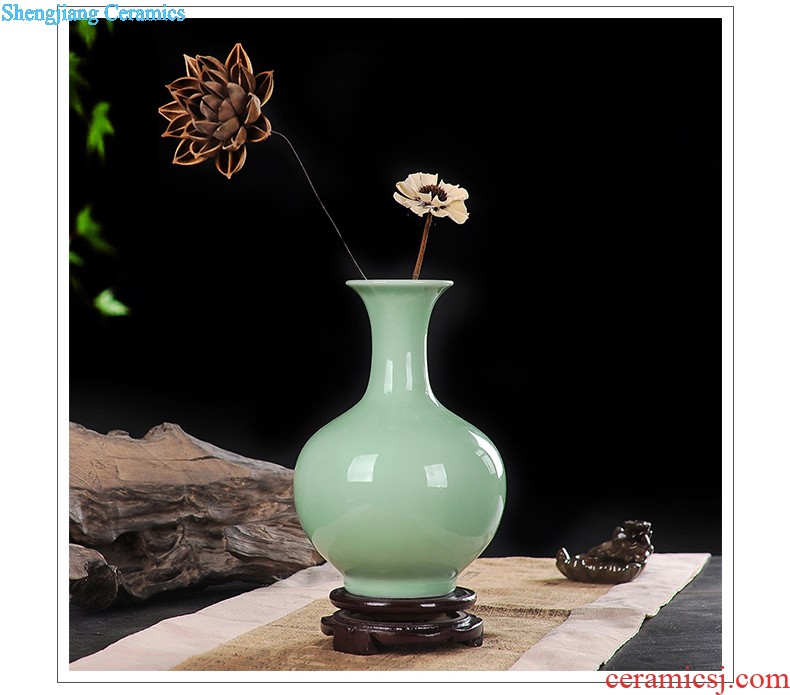 Ikea wine cabinet decoration vase furnishing articles jingdezhen sitting room of contemporary and contracted flower arranging lily creative decoration ceramics