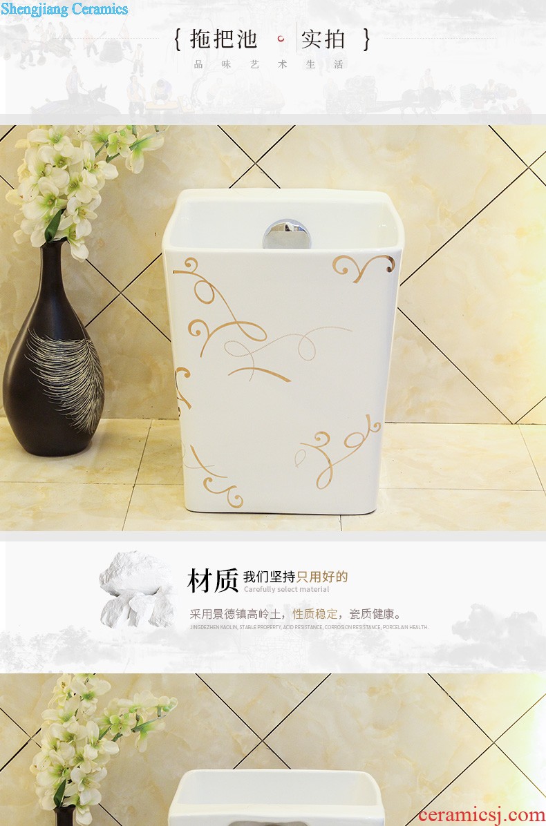 M beautiful art ceramic lavabo basin is the basin that wash a face the stage basin rectangle marble