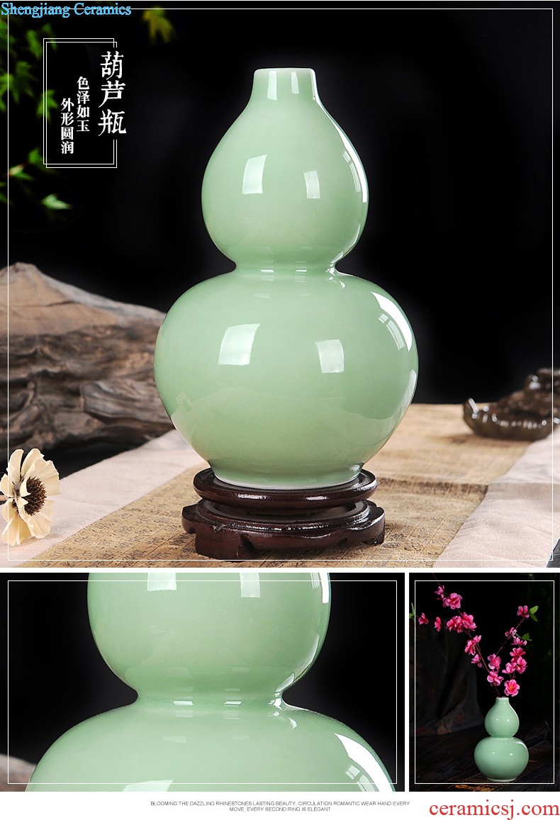 Ikea wine cabinet decoration vase furnishing articles jingdezhen sitting room of contemporary and contracted flower arranging lily creative decoration ceramics