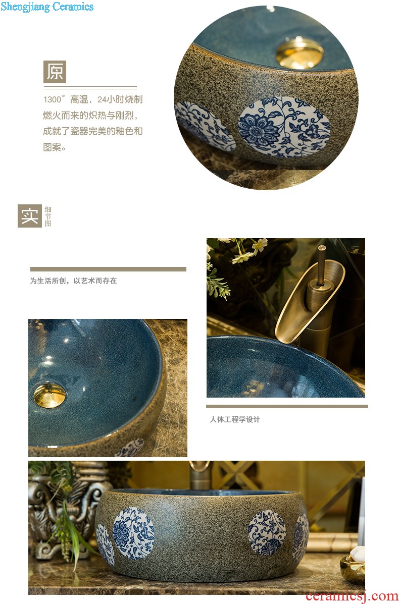 The package mail of jingdezhen ceramic art mop basin mop mop pool pool Mandarin duck lotus