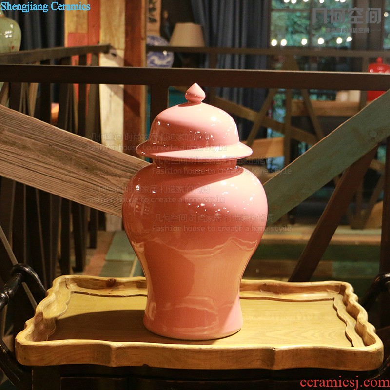 Pink space geometry 】 【 general cans ceramic vases, furnishing articles Soft outfit stylist decorate restaurant decoration