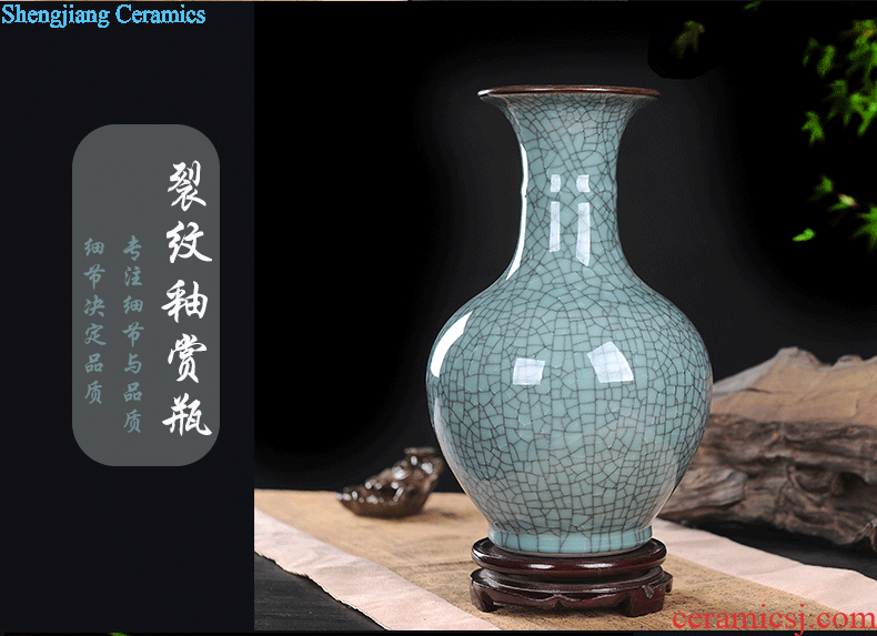 Jingdezhen ceramics furnishing articles big vase household living room decorative bottle arranging flowers Hand blue and white porcelain vase furnishing articles