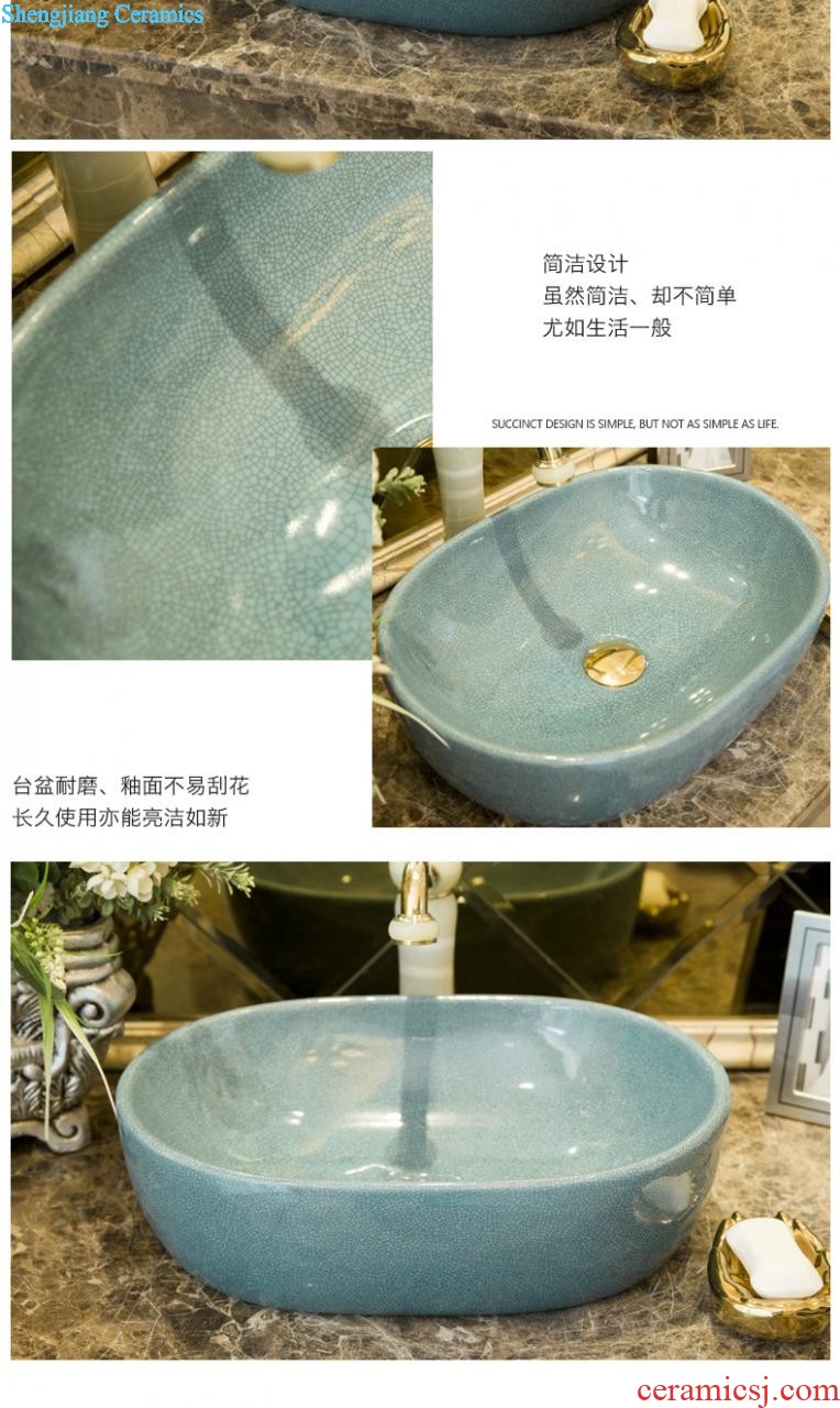 Retro mop pool large ceramic wash mop pool balcony mop mop pool toilet basin water automatically