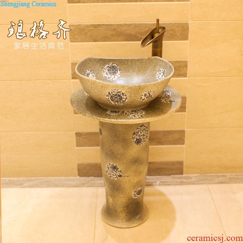 Koh larn, qi stage basin sink lavatory ceramic european-style bathroom art basin of underwater world of the basin that wash a face