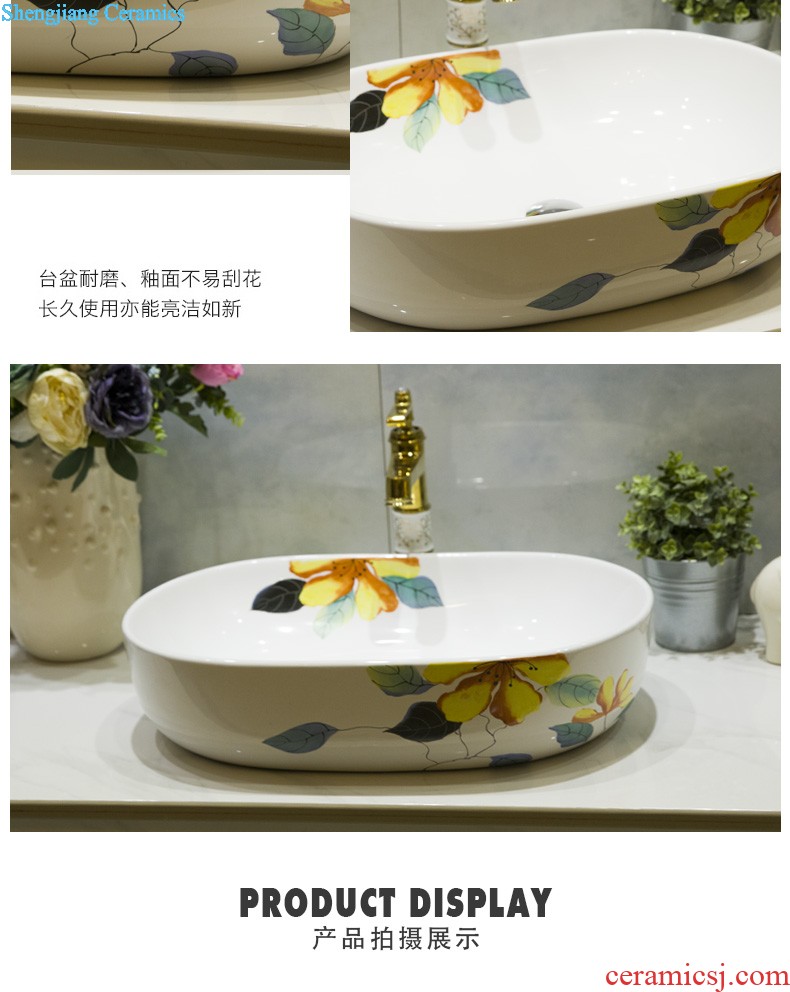 Koh larn, qi increase of jingdezhen ceramic toilet lavabo that defend bath lavatory art basin gold flipping