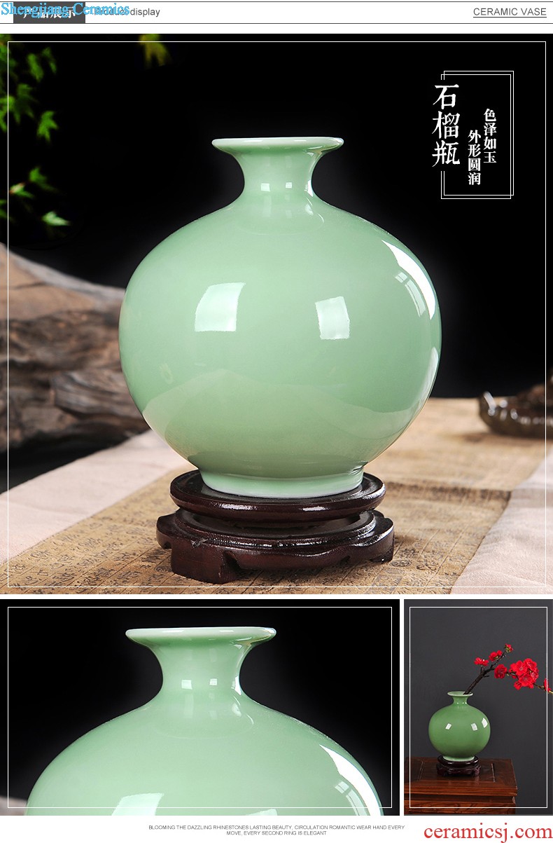 Ikea wine cabinet decoration vase furnishing articles jingdezhen sitting room of contemporary and contracted flower arranging lily creative decoration ceramics