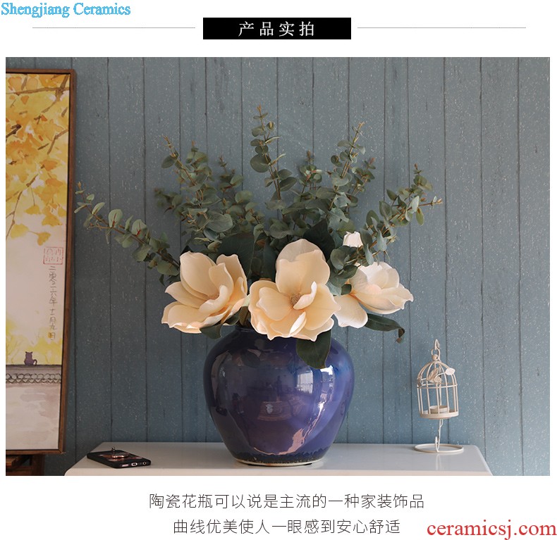 Jingdezhen of large vase The sitting room porch place Chinese kiln flower flower implement hotel ceramic decoration