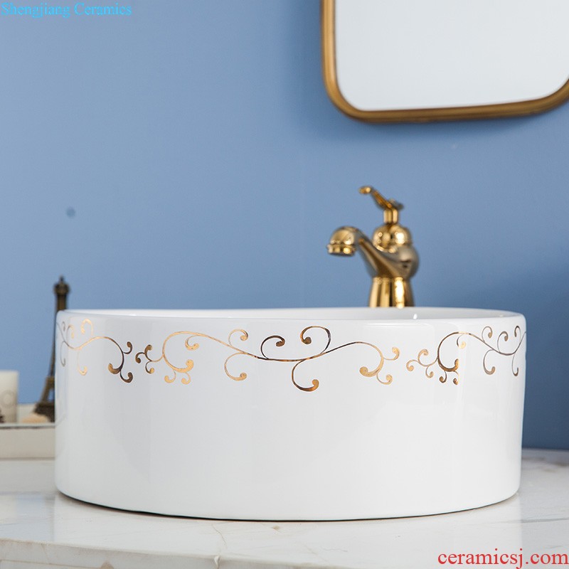 The stage basin sink lavatory ceramic european-style bathroom art basin of the basin that wash a face